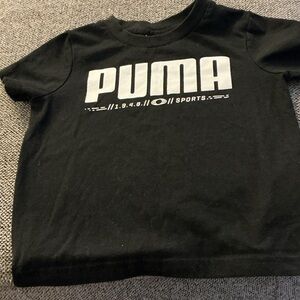 Puma Kids Black Sports Tee